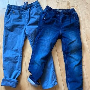 Pair Boys pants with warm padding